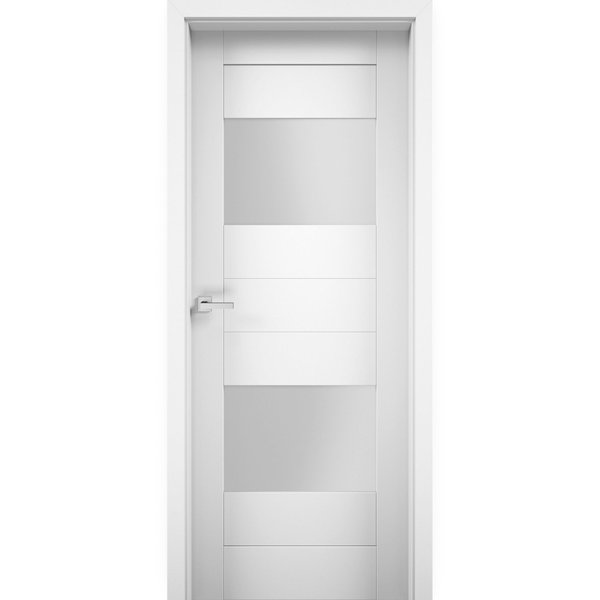 Vdomdoors Double Barn Interior Door, 84" x 80", Concrete SETE6222DD-WS-48
